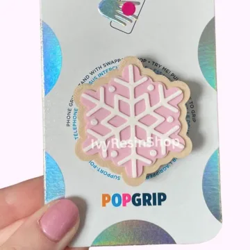 Snowflake Sugar Cookie Christmas Kindle Santa Bookish Phone Grip