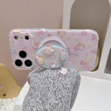 Kawaii Princess Star and Heart Chibi Smiley Valentine Phone Grip