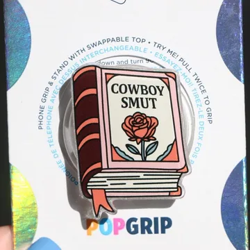 Cowboy Smut Book Sparkly Western Kindle Bookish Book Lover Phone Grip
