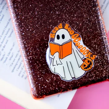 Read Booooks Glitter Ghosties Spooky But Halloween MagSafe Phone Grip