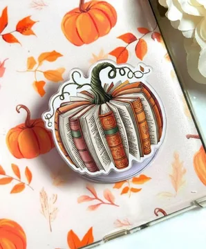 Pumpkin Books Halloween Spooky Magnetic Cute Trendy Phone Grip