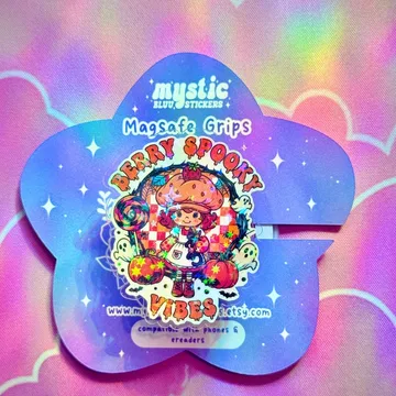 Berry Spooky Vibes Halloween Pumpkin Cute MagSafe Phone Grip