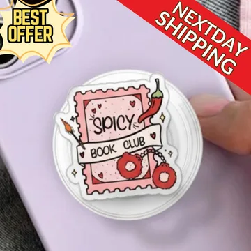 Spicy Book Club Bookish Kindle Book Lover MagSafe Phone Grip