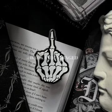 Middle Finger Kindle Gothic Girl Bookish Book Lover Phone Grip