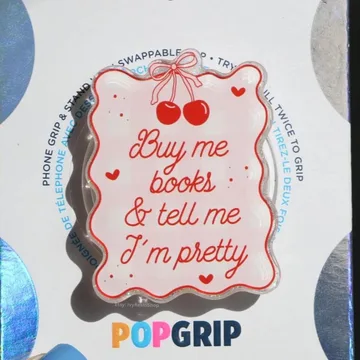 Cherry Kindle Glitter Coquette Reader Bookish Book Lover Phone Grip