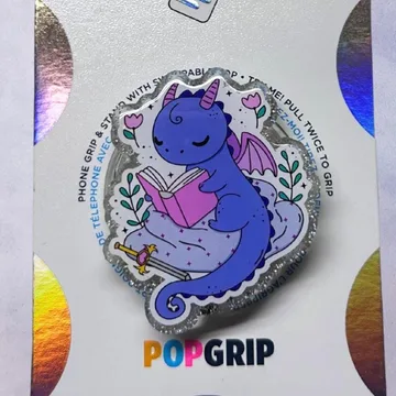 Book Dragon Kindle Bookish Book Lover Unicorn Mermaid Phone Grip