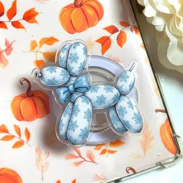 Blue Balloon Dog Mangetic Kindle for Dog Lovers MagSafe Phone Grip