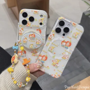 Kawaii Cartoon Character with Stars Chibi Smiley Magnetic Phone Grip