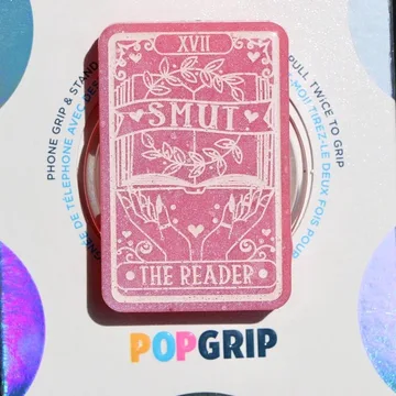 Smut the Reader Romance Tarot Kindle Pink Pearlescent Phone Grip