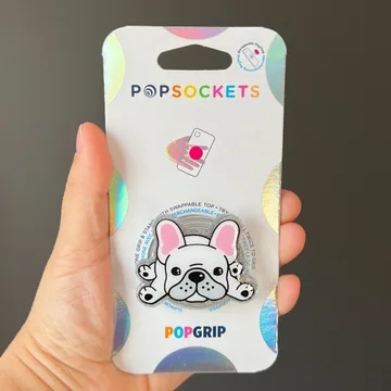 Lazy Frenchie Magnetic Cute Trendy Stylish Phone Grip