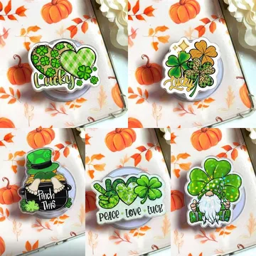 Lucky Clover St. Patrick S Day Shamrock Leprechaun Phone Grip