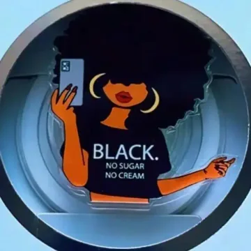 Black Coffee No Sugar No Cream Bold Empowerment MagSafe Phone Grip
