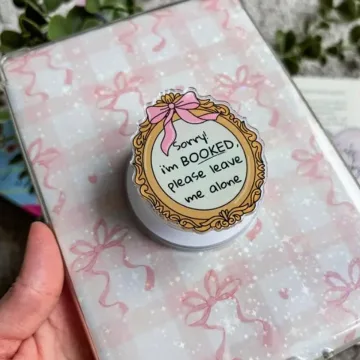 Coquette Kindle 22 Pink Bow Bookish Book Lover Ribbon Phone Grip