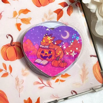 Dragon Fantasy Gri Cozy Pumpkin Romantasy MagSafe Phone Grip