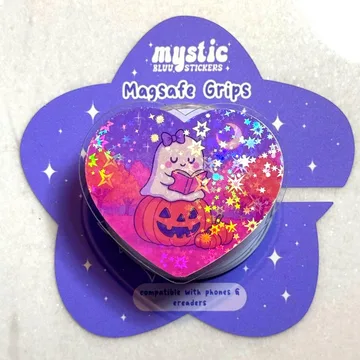 Ghost Pumpkin Kindle Bookish Book Lover Halloween Phone Grip
