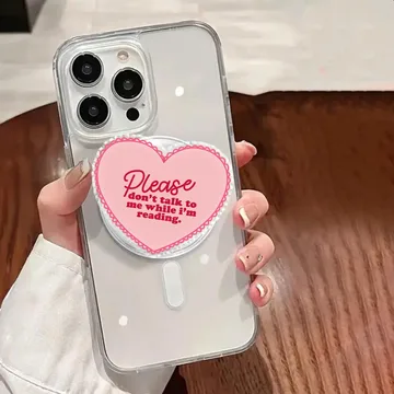 Please Don T Talk to Me While I M Reading Book Lover Phone Grip