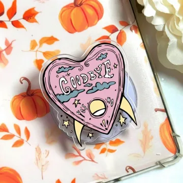Pink Goodbye Planchette Magnetic Cute Trendy Stylish Phone Grip