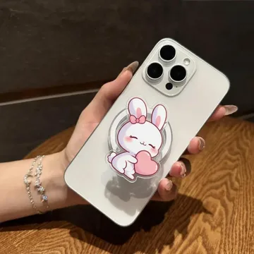 Kawaii Bunny Kickstand Chibi Smiley Frog Hedgehog MagSafe Phone Grip