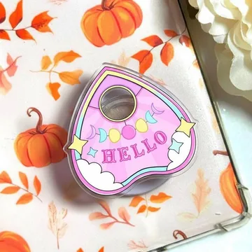 Pink Pastel Goth Planchette Kawaii Ouija Hello Chibi Phone Grip