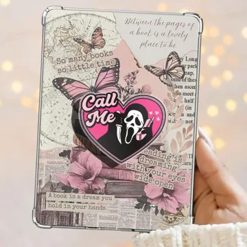 Scary Call Me Pink Ghostface Horror Babe Kindle Bookish Phone Grip