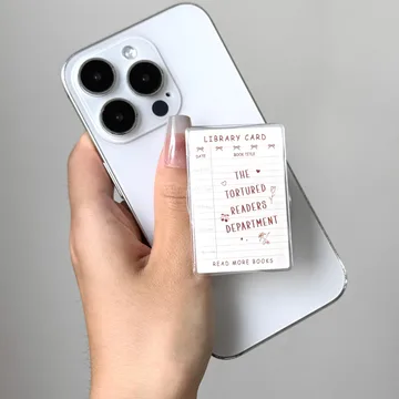 Book Insert Kindle Bookish Book Lover Cute MagSafe Phone Grip