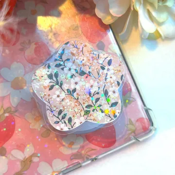 Floral Kindle Bookish Book Lover Cute Trendy MagSafe Phone Grip