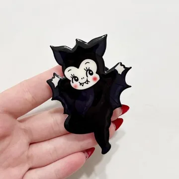 Kewpie Baby Bat Halloween Spooky Pumpkin Magnetic Phone Grip