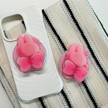 Monster Bow Pink Kawaii Rotating Coquette MagSafe Phone Grip