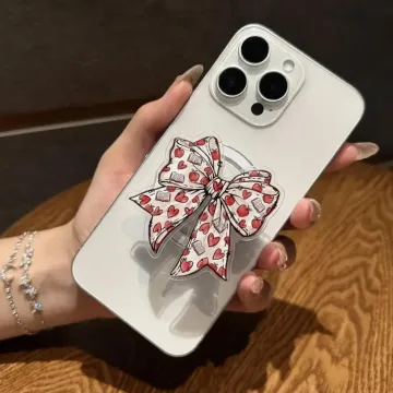 Book Bow Coquette Ribbon Cute Trendy Stylish MagSafe Phone Grip
