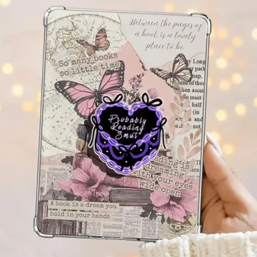 Probably Reading Smut Cake Coquette Black Heart Bow Kindle Phone Grip