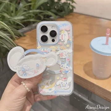 Bear and Cloud Magnetic Cute Trendy Stylish Phone Grip