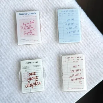 Library Card Guest Check Kindle Book Stack MagSafe Phone Grip