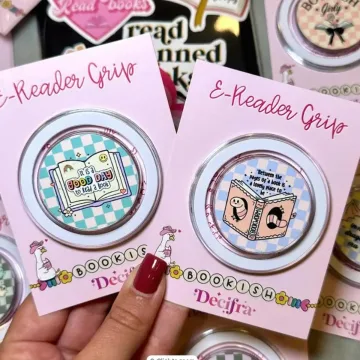 Good Day Kindle Bookish Book Lover Magnetic Cute Trendy Phone Grip