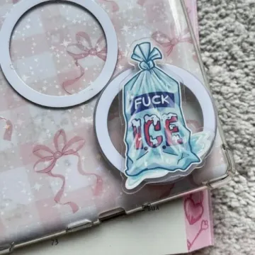 FK ICE Bag Abolish ICE Bookish Kindle Book Lover Magnetic Phone Grip