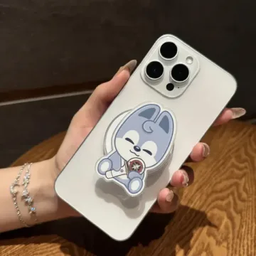 K Pop Animal Friends Pastel for K Pop Lovers Whimsical Phone Grip