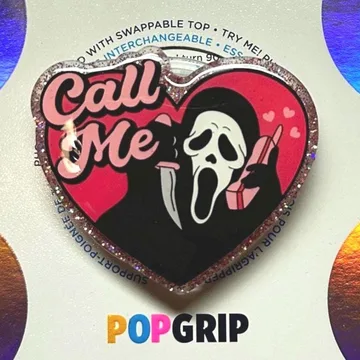 Call Me Ghost Face Kindle Bookish Book Lover Magnetic Phone Grip