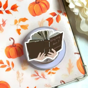 Long Story Short I Survived Bookish Kindle Book Lover Phone Grip