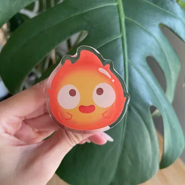 Fire Magnetic Cute Trendy Stylish Phone Grip
