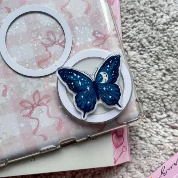 Moonlight Butterfly Magnetic Cute Trendy Stylish Phone Grip