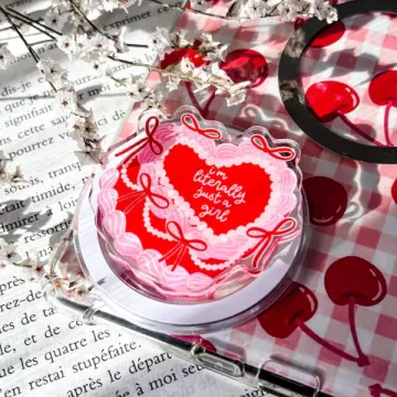 Coquette Kindle Red Heart Bookish Kindle Book Lover Phone Grip