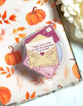 Love Letter Postcard Pink 15 14 13 12 Cute MagSafe Phone Grip