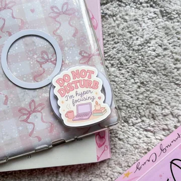 Do Not Disturb Hyper Focusing Magnetic Cute Trendy Phone Grip