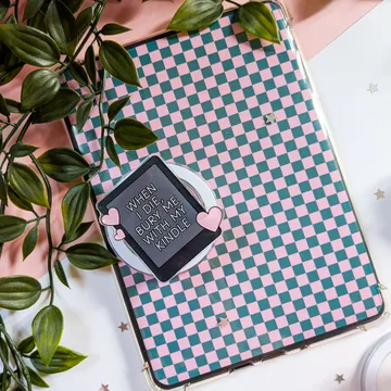 When I Die Bury Me with My Kindle Bookish Book Lover Phone Grip