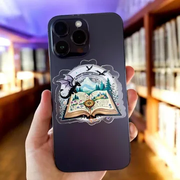 Dragon Fantasy Storybook Kindle Bookish Book Lover MagSafe Phone Grip