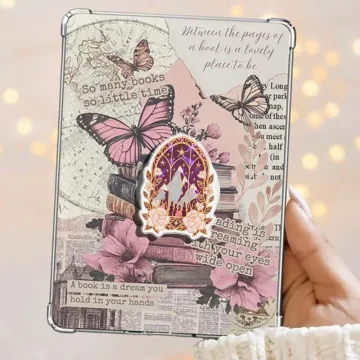 Starry Mountain Window Twilight Dreamscape Kindle Book Phone Grip