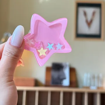 Cartoon Star Shaker Pink Magnetic Cute Trendy Stylish Phone Grip