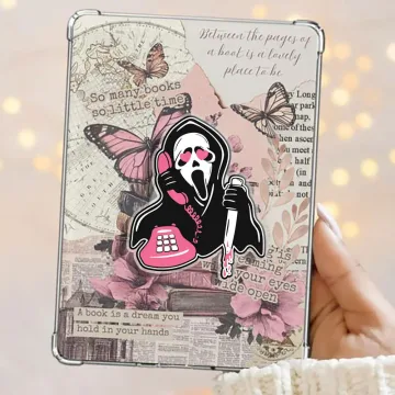 Ghostface Pink Heart Eyes Scream Ghostface Holding Phone Grip
