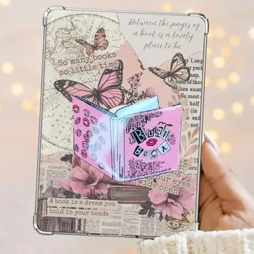 Glittery Burn Book Kindle Book Bookish Book Lover Phone Grip