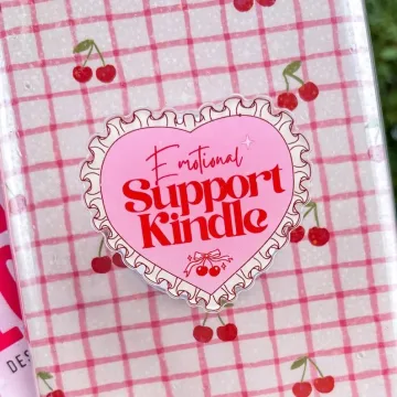 Emotional Support Kindle Coquette Bookish MagSafe Phone Grip