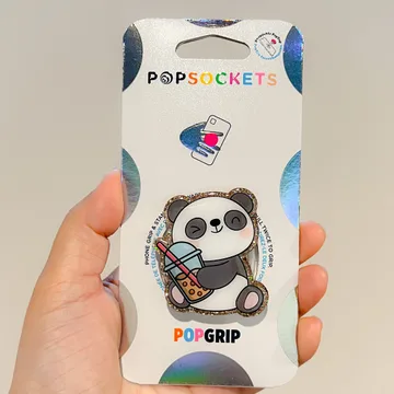 Panda Hugging Boba Coffee Matcha Magnetic Cute Trendy Phone Grip